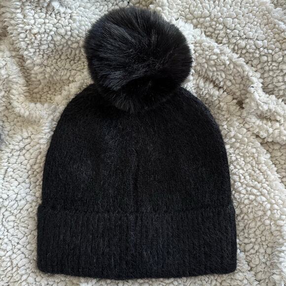 NWT! Black Pearl Bling One Size Fits Most Women’s Pom Pom Knit Beanie (K0077) - Picture 7 of 10